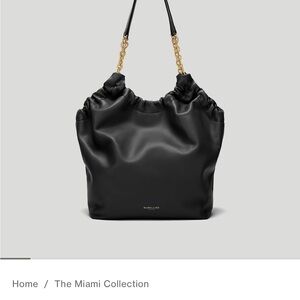 DeMellier Black and Gold Shoulder Bag